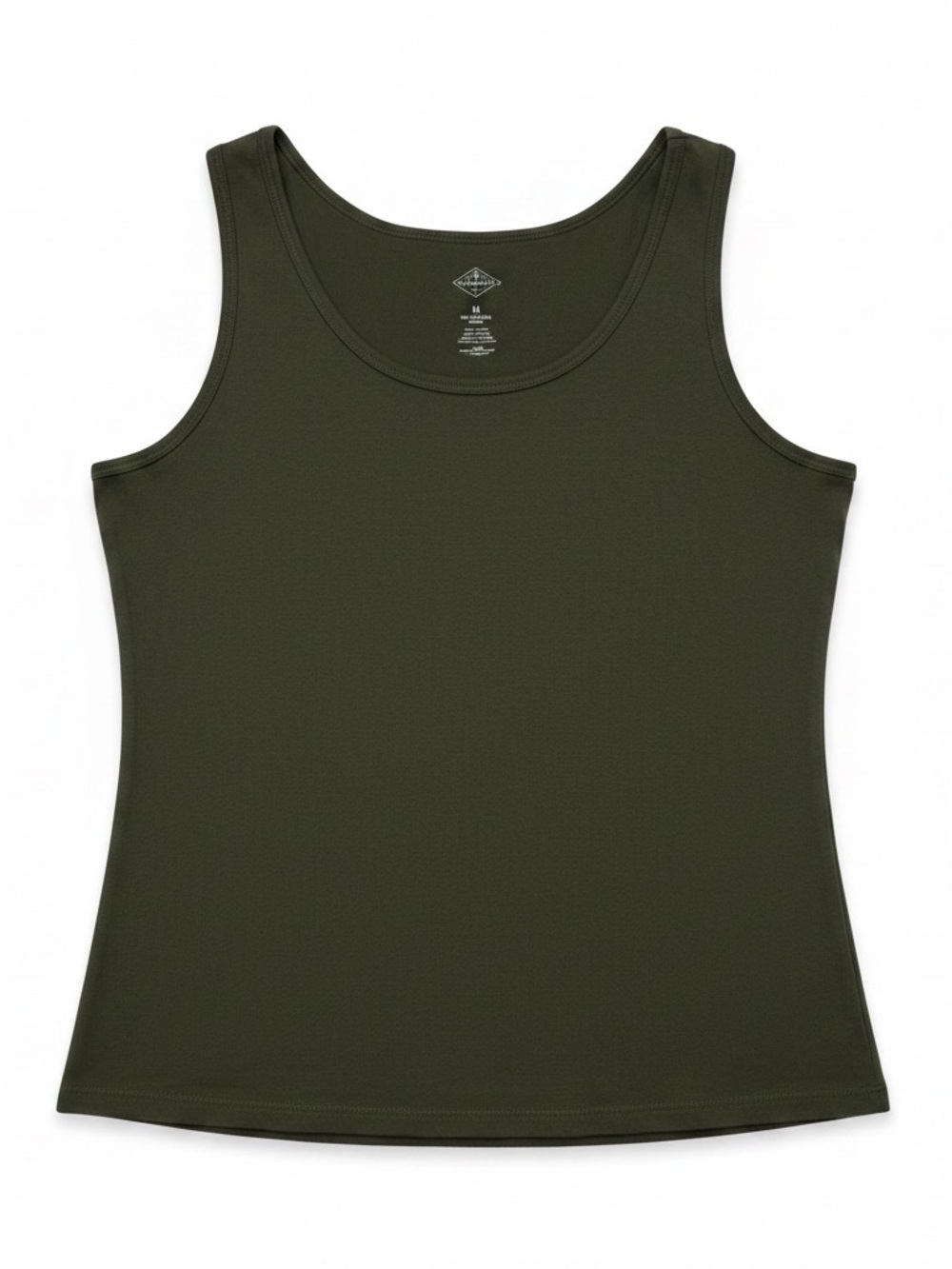 St. John's Bay Olive Green Scoop Neck Tank